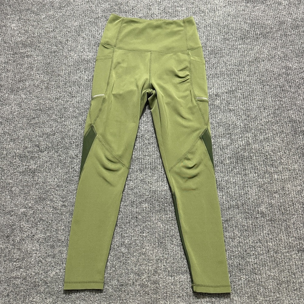 Body Glove Leggings Womens Size S Olive Green Stretch High Waist Yoga Pants
